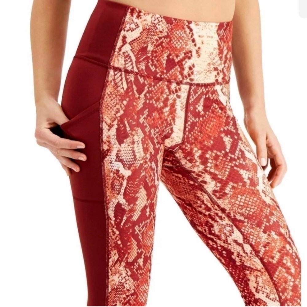 “IDEOLOGY” Compression Leggings with a Snake Pattern. - Picture 4 of 6